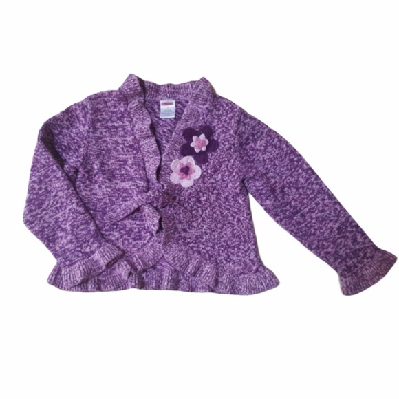 GYMBOREE Pretty In Plum Cardigan Sweater Girls 5 - Picture 1 of 1